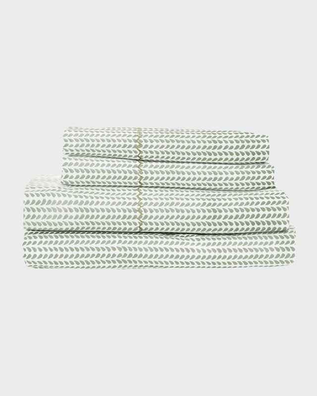 Cinde Sage King Sheet Set