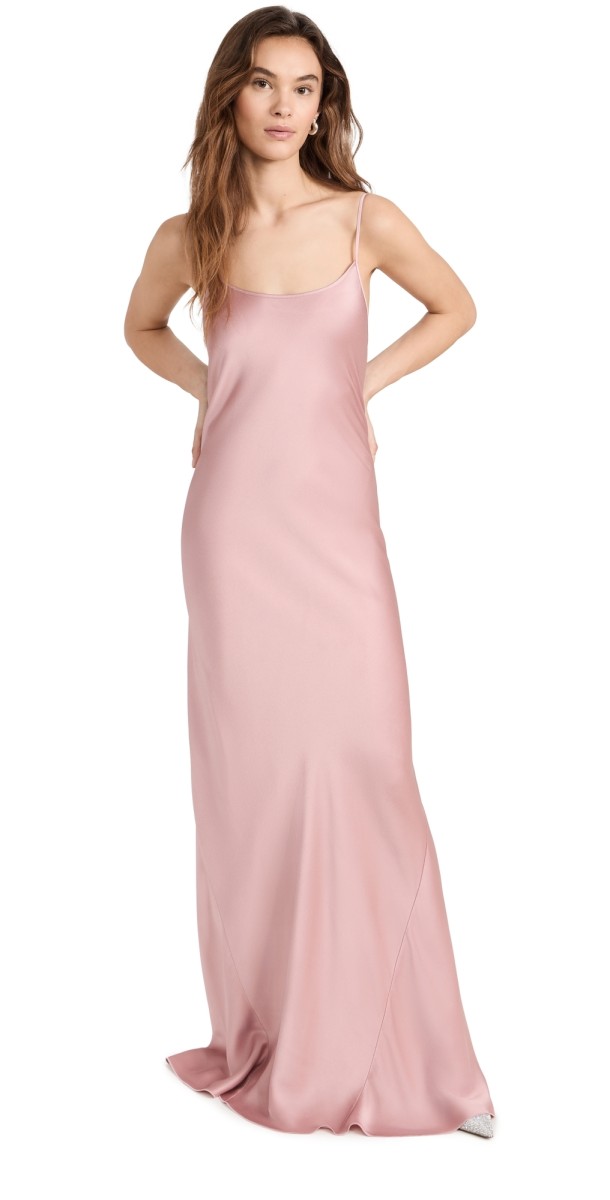 Victoria Beckham Cami Floor Length Dress Peony