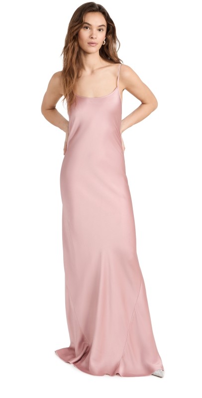 Victoria Beckham Cami Floor Length Dress Peony