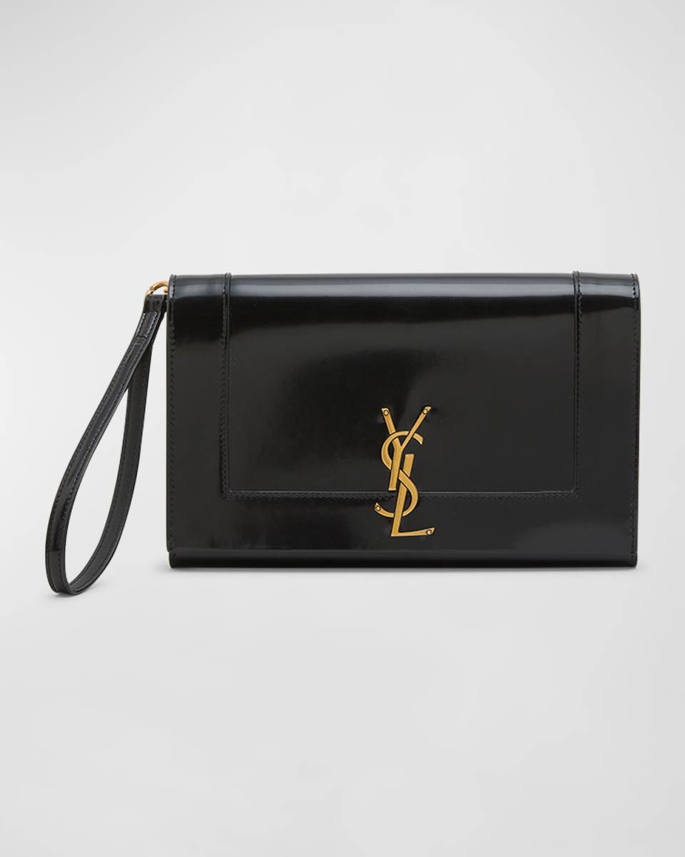 Cassandra YSL Flap Leather Wristlet