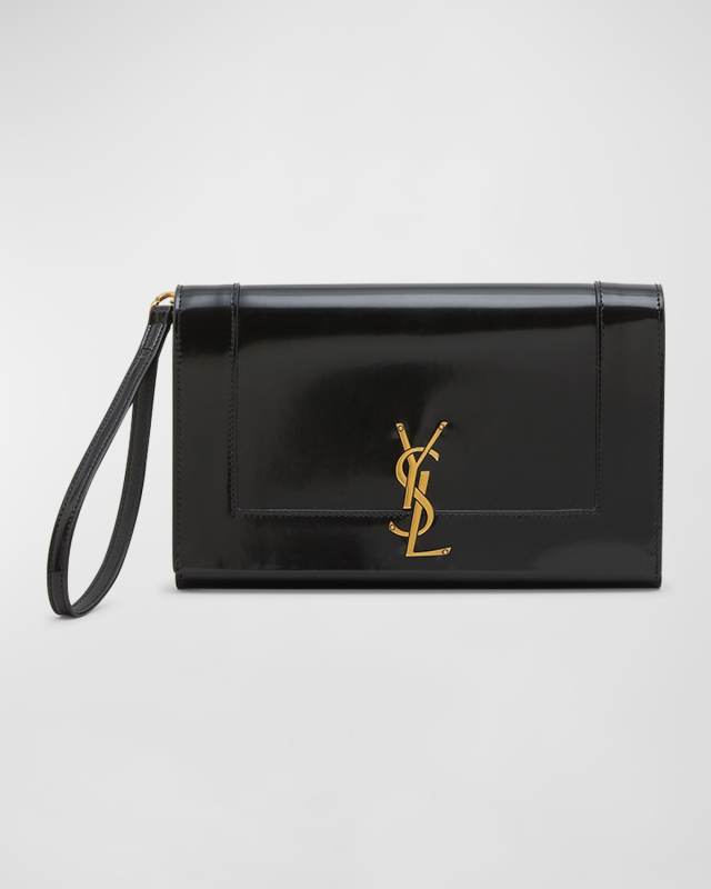 Cassandra YSL Flap Leather Wristlet