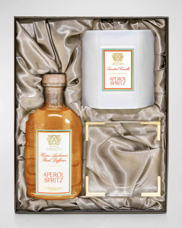 Home Ambiance Set Diffuser and Candle with Lucite Tray