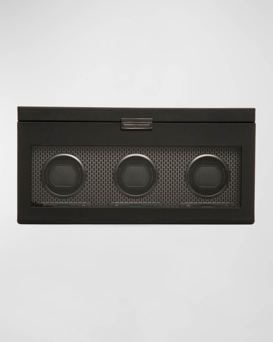 Axis Triple Watch Winder with Storage