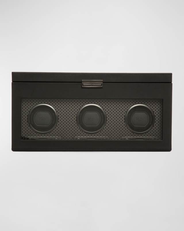 Axis Triple Watch Winder with Storage