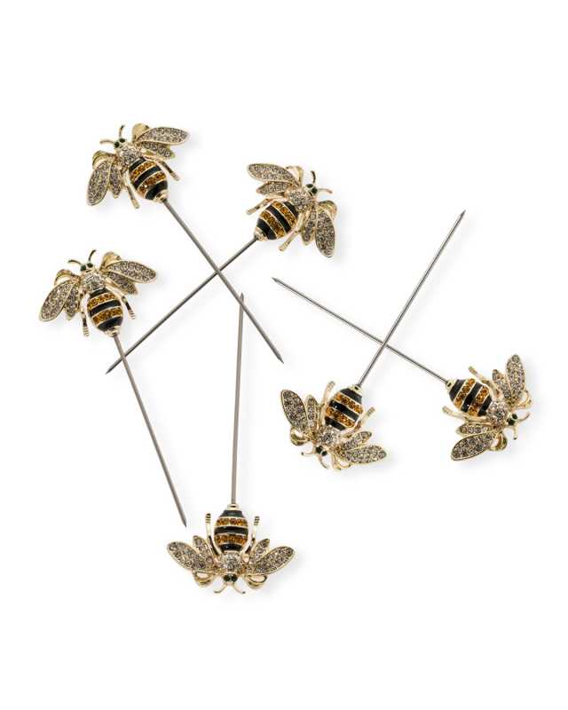 Bee Cocktail Picks, Set of 6