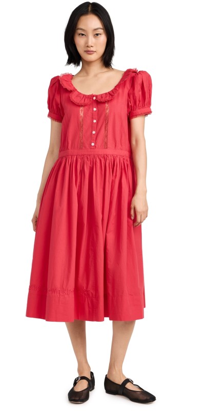 Sandy Liang Middy Dress Red