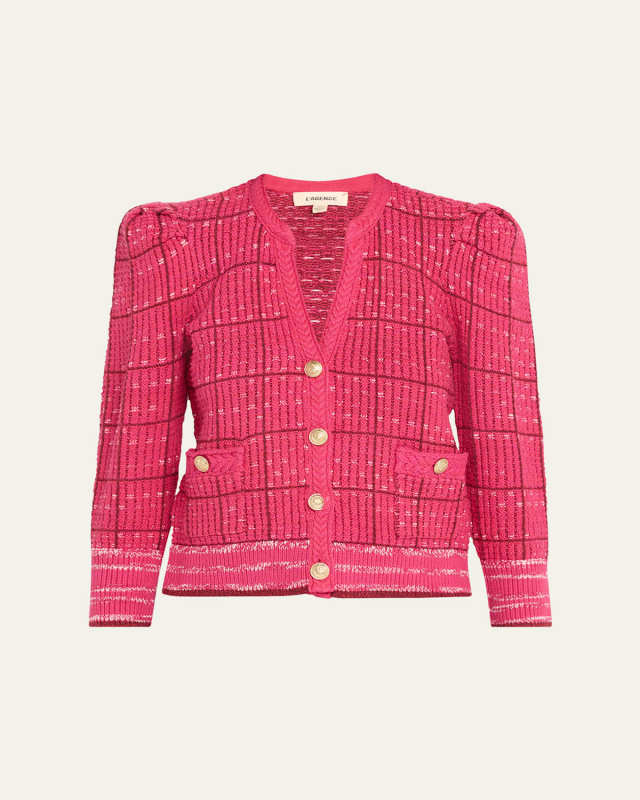 Jenni Knit Three-Quarter Sleeve Cardigan