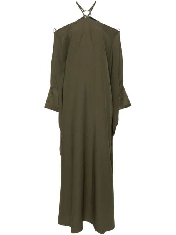 ring-detail maxi dress