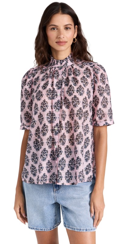 Alix of Bohemia Winnie Pink Lily Shirt Pink