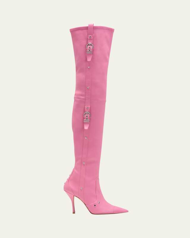 Ultrastuart Maverick Over-The-Knee Stretch Leather Boots