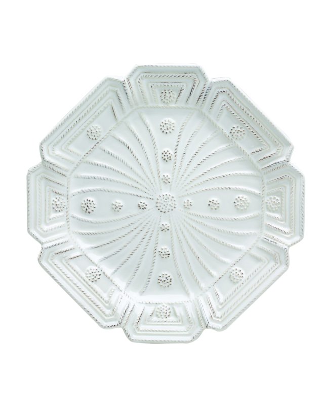 Jardins du Monde Heligan Dessert/Salad Plate - Whitewash