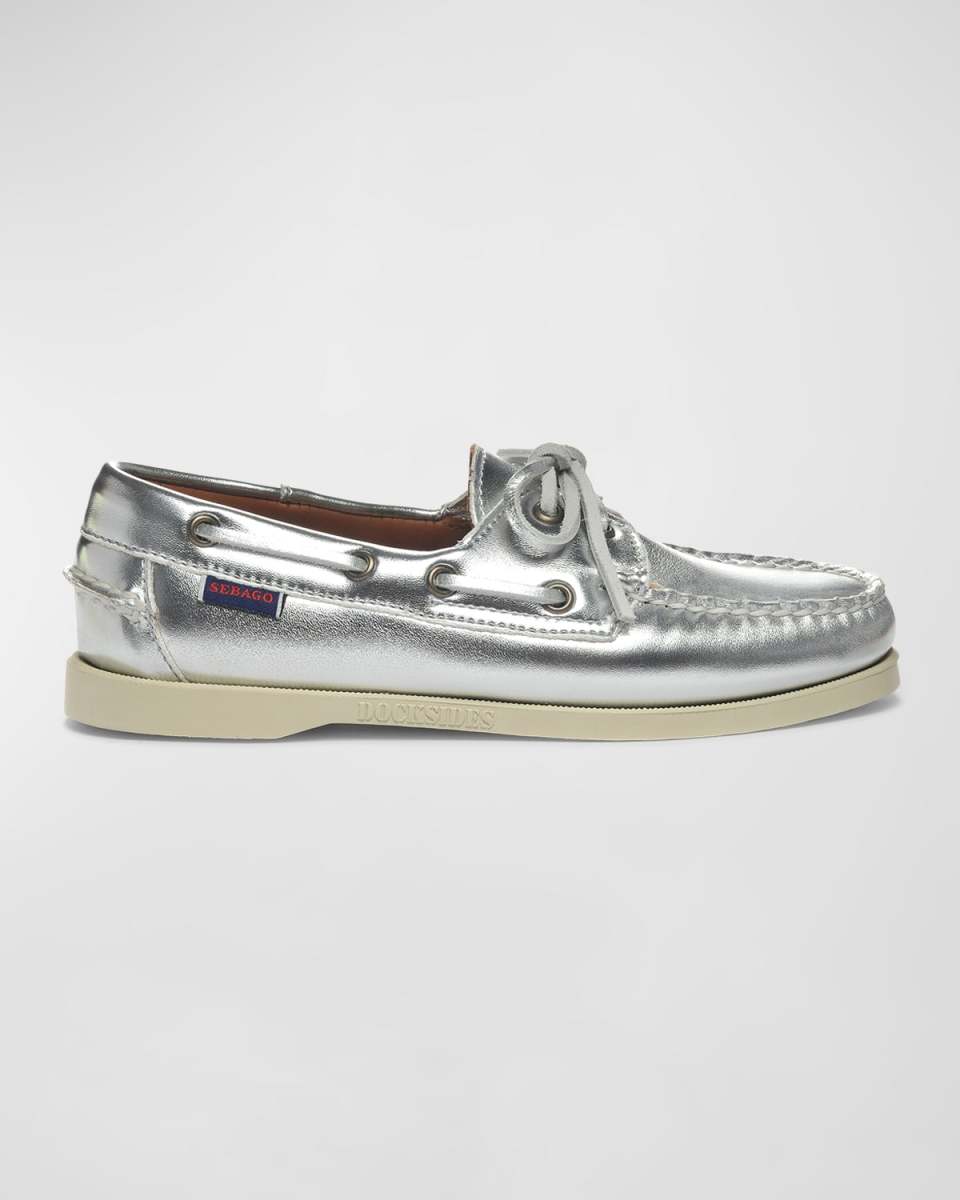 Dockside Portland Metallic Boat Loafers