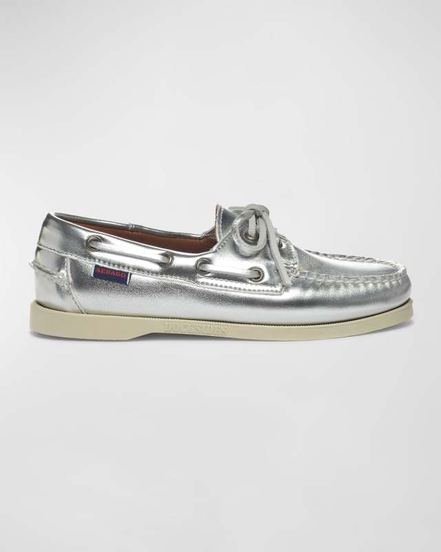 Dockside Portland Metallic Boat Loafers
