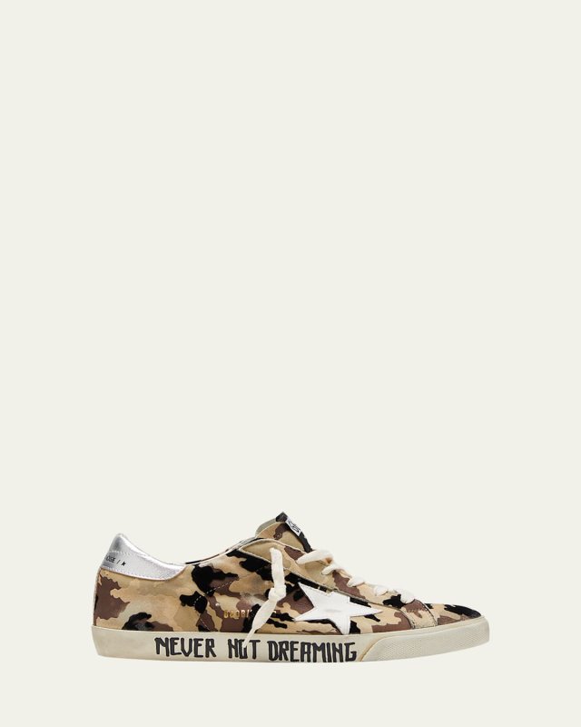 Superstar Camo Script Low-Top Sneakers
