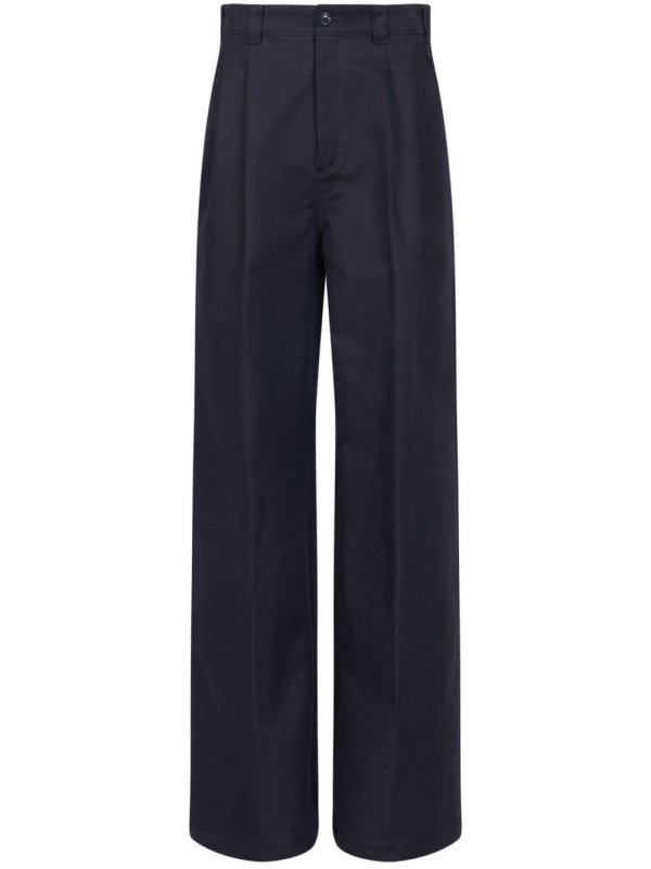 wide-leg tailored trousers