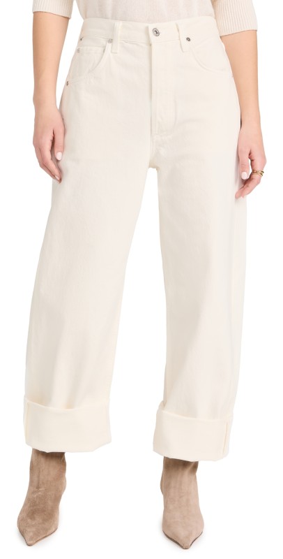 Citizens of Humanity Ayla Baggy Cuffed Crop Jeans Pashmina