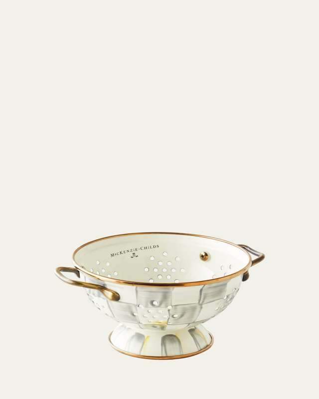 Sterling Check Small Colander
