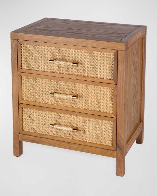 Mesa 3-Drawer Nightstand