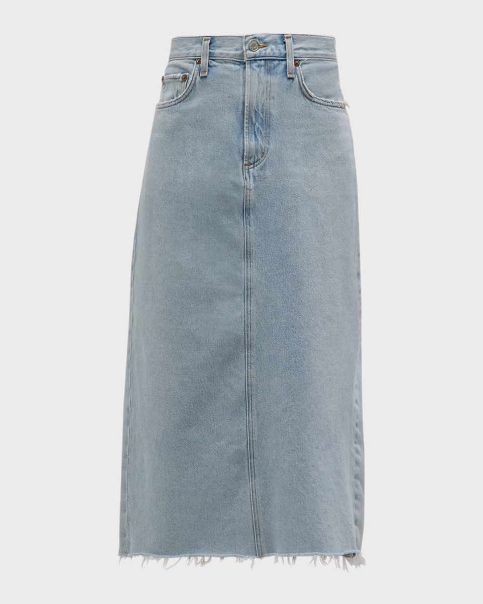 Della Denim Midi Skirt