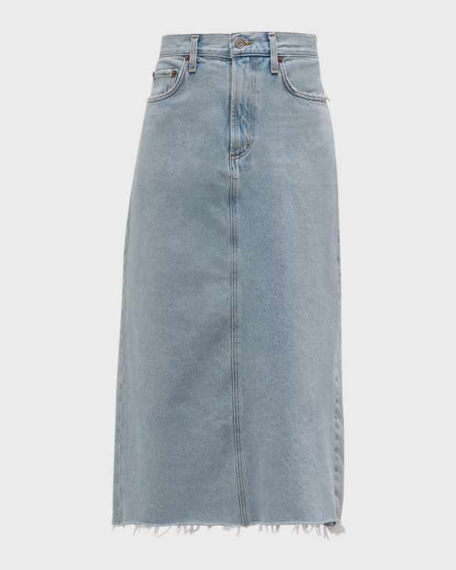 Della Denim Midi Skirt