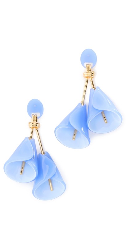 Lele Sadoughi Calla Lily Earrings Blu