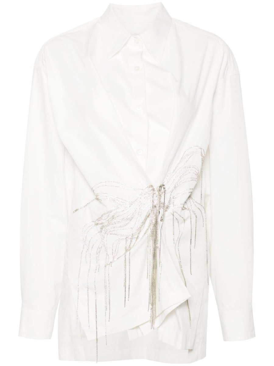 rhinestone-embellished shirt