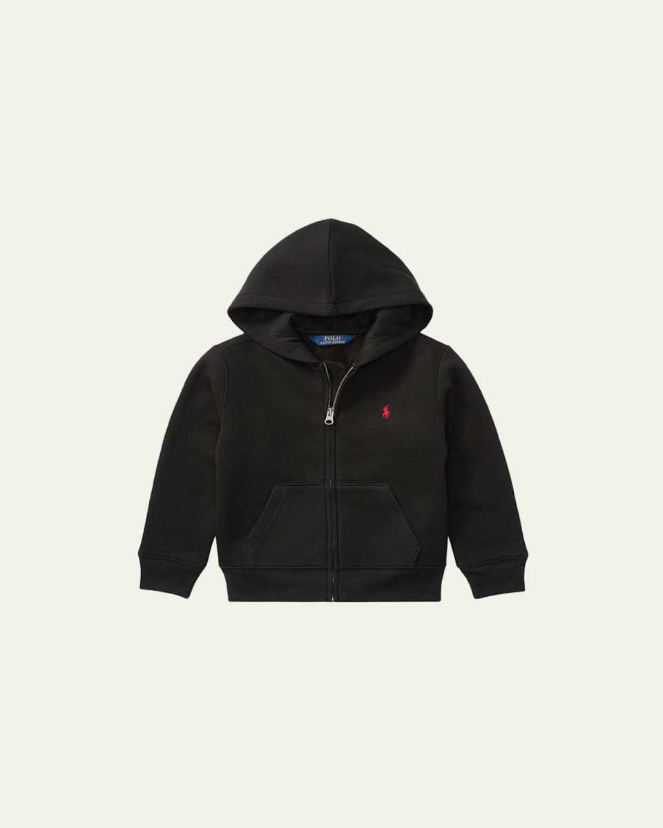 Boy's Knitted Fleece Hoodie, Size 2-4