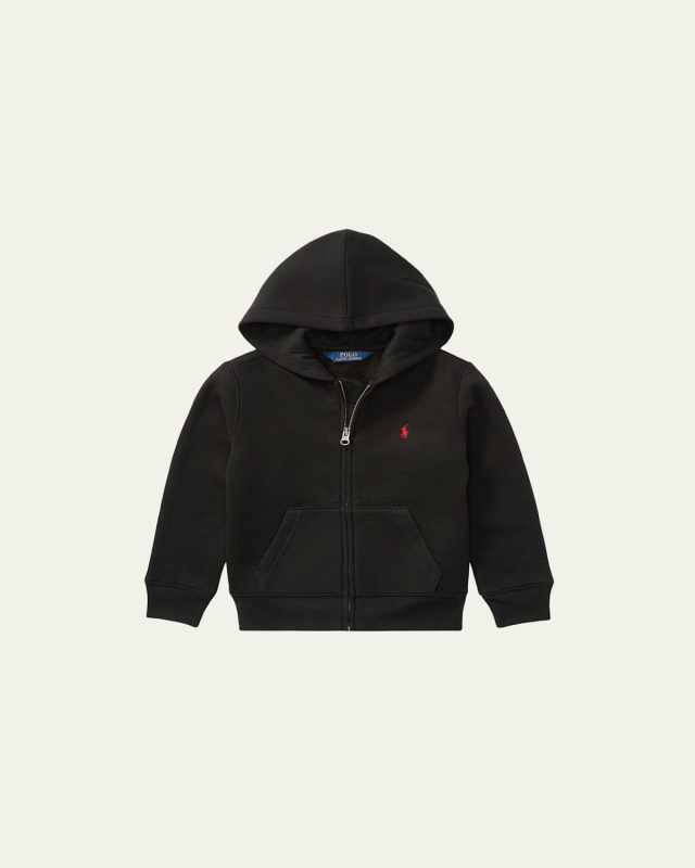 Boy's Knitted Fleece Hoodie, Size 2-4
