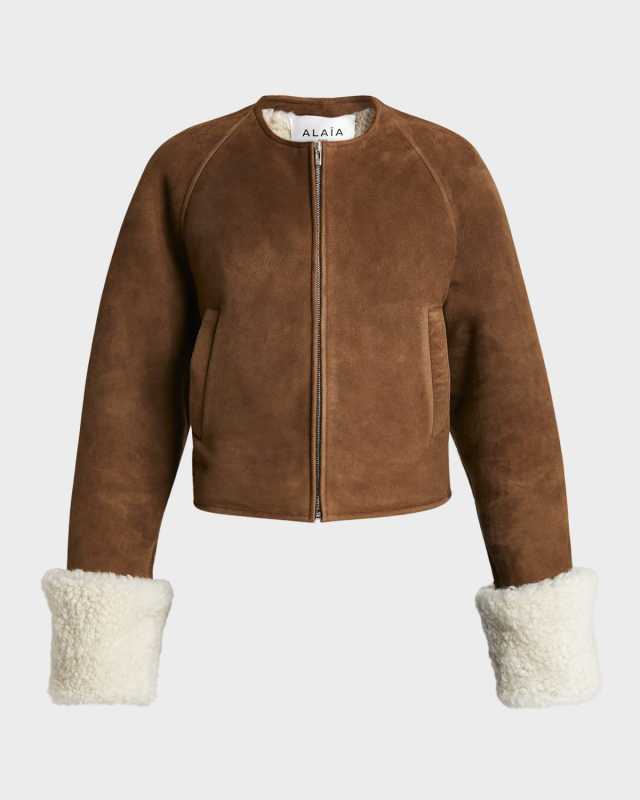 Sheep Shearling Aviator Jacket