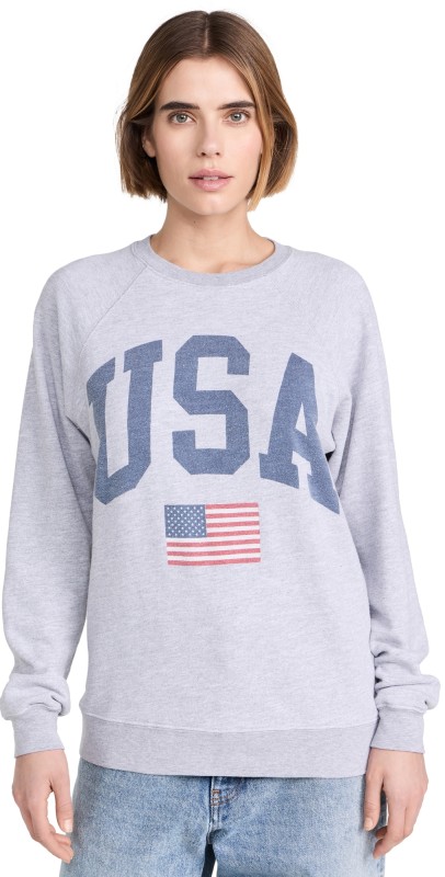 Original Retro Brand USA Sweatshirt Vintage Heather Grey