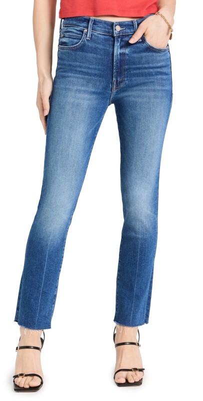 MOTHER The Rascal Ankle Fray Jeans Opposites Attract