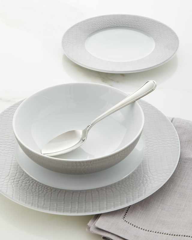 12-Piece Crocodile Metallic Dinnerware Set