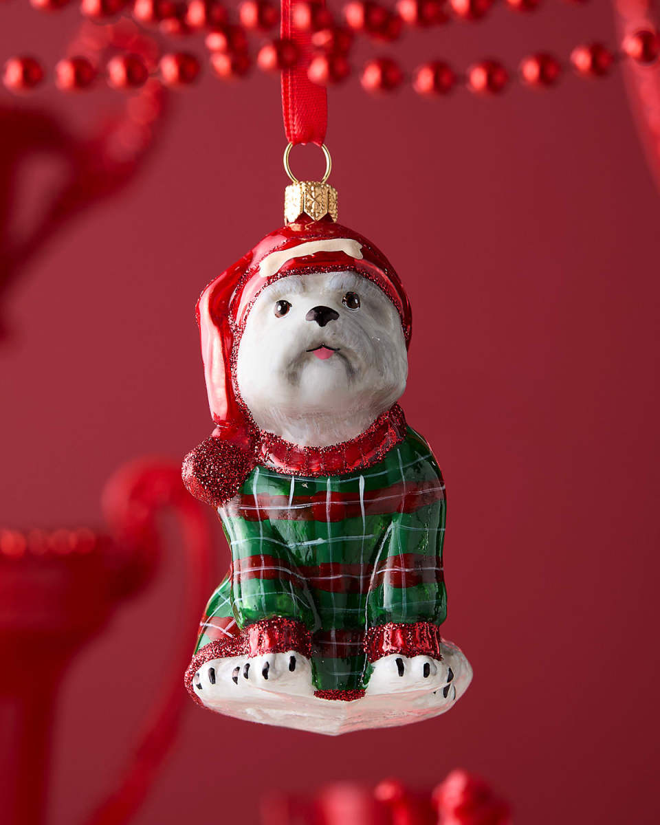 Westie In Christmas Sleeper Pajamas Christmas Ornament