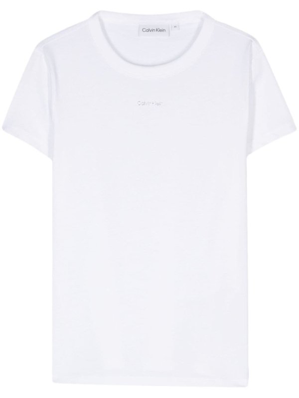 logo-lettering cotton T-shirt