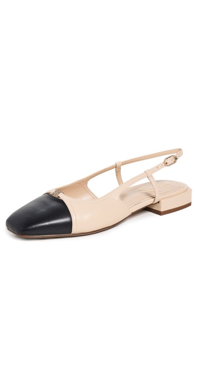 Sam Edelman Kara 2 Slingbacks Summer Sand/Black