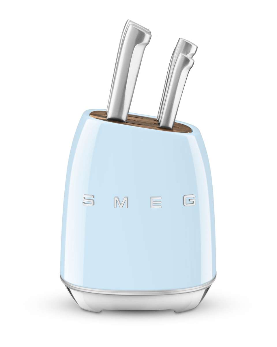7-Piece Knife Block Set, Pastel Blue