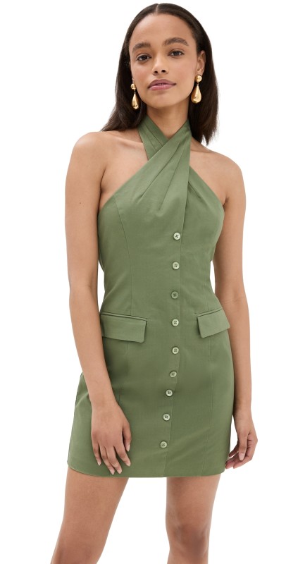 STAUD Haven Dress Moss