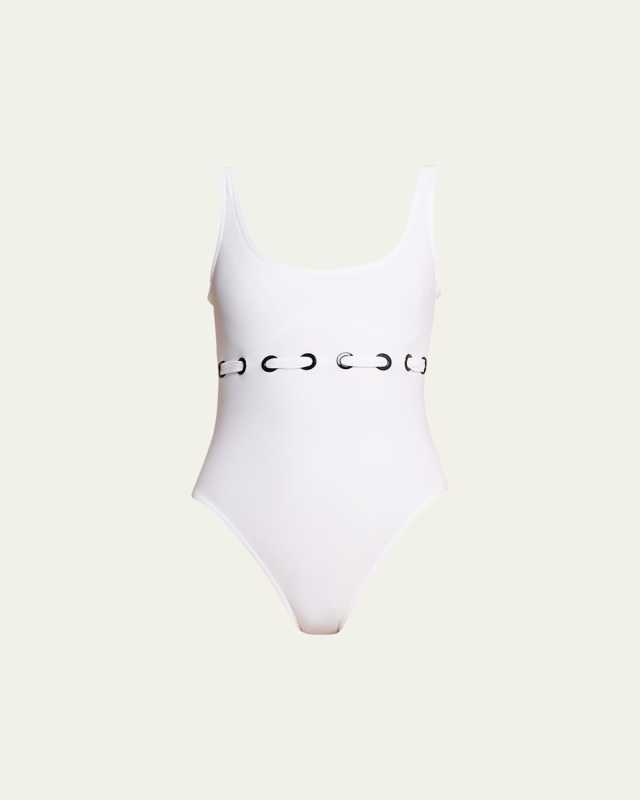 Lucy Round Neck Underwire Tank One-Piece Swimsuit