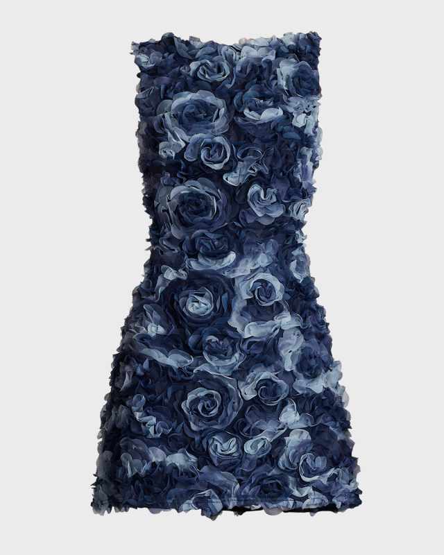 Sleeveless Ruffle Floral Mini Dress