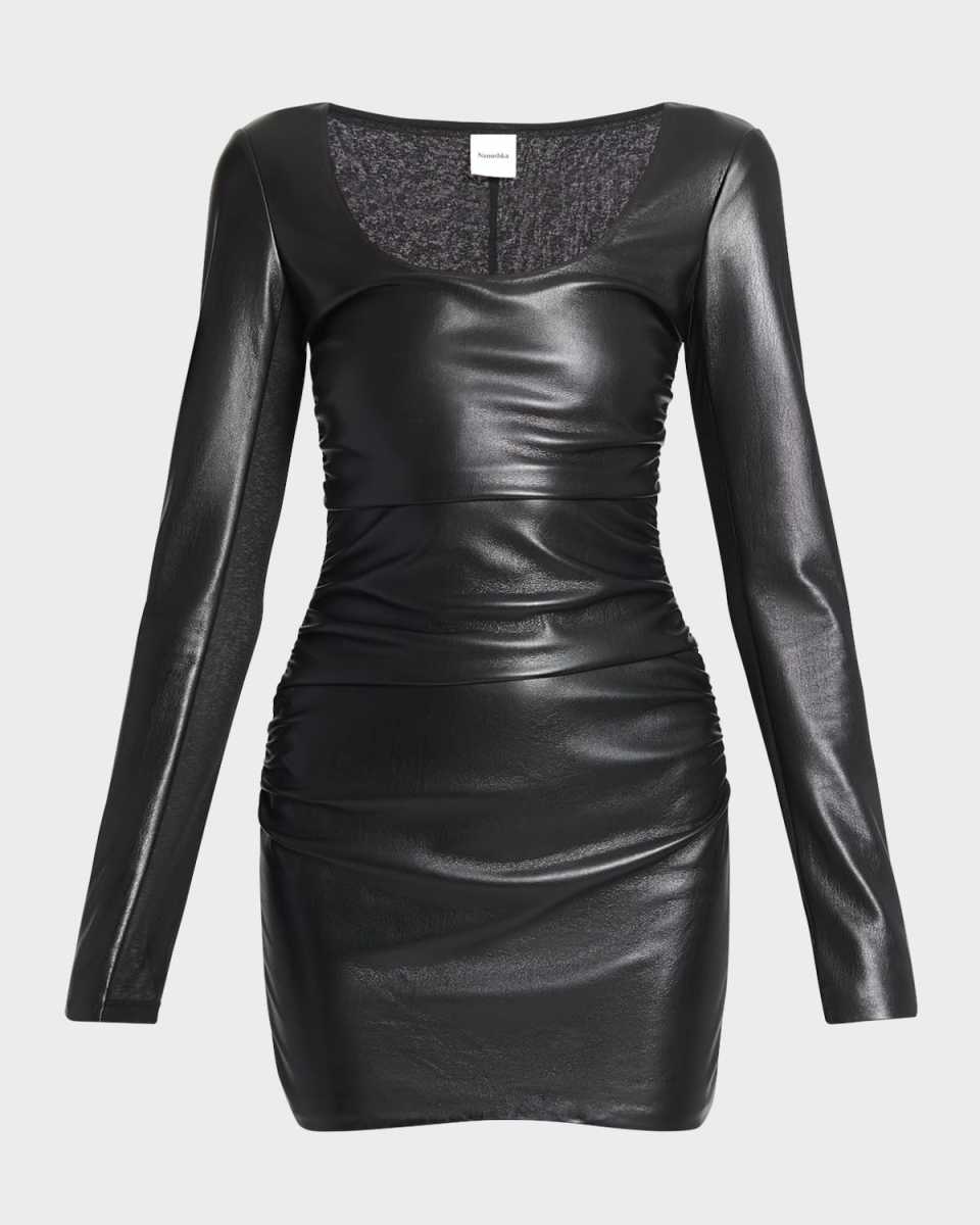Sosha Alt-Leather Mini Dress