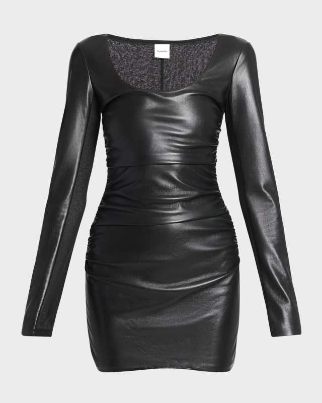 Sosha Alt-Leather Mini Dress