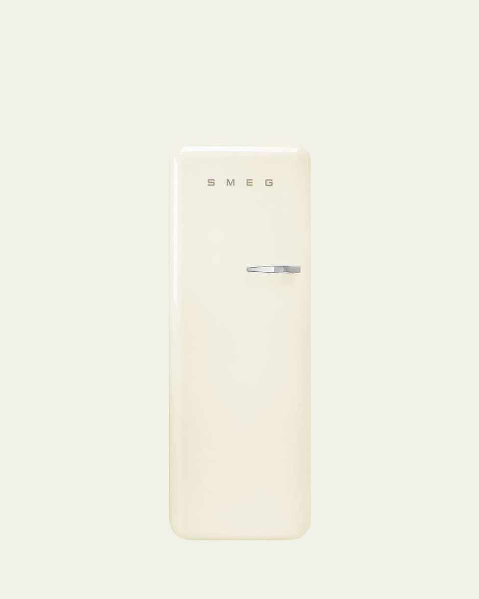 FAB28 Retro-Style Refrigerator with Internal Freezer, Left Hinge