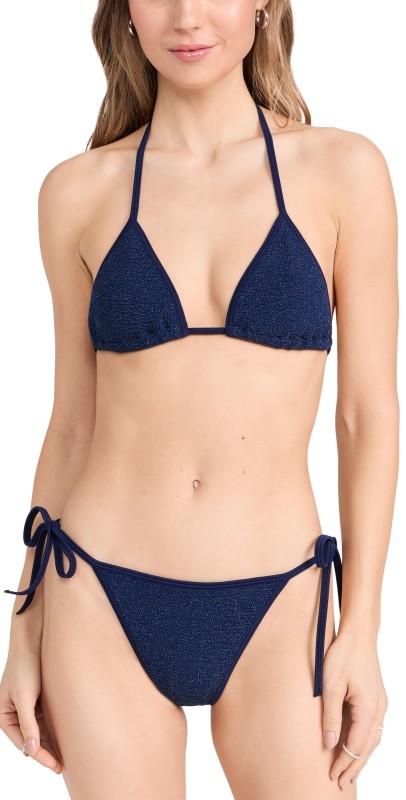 Hunza G Gina Bikini Navy/Silver