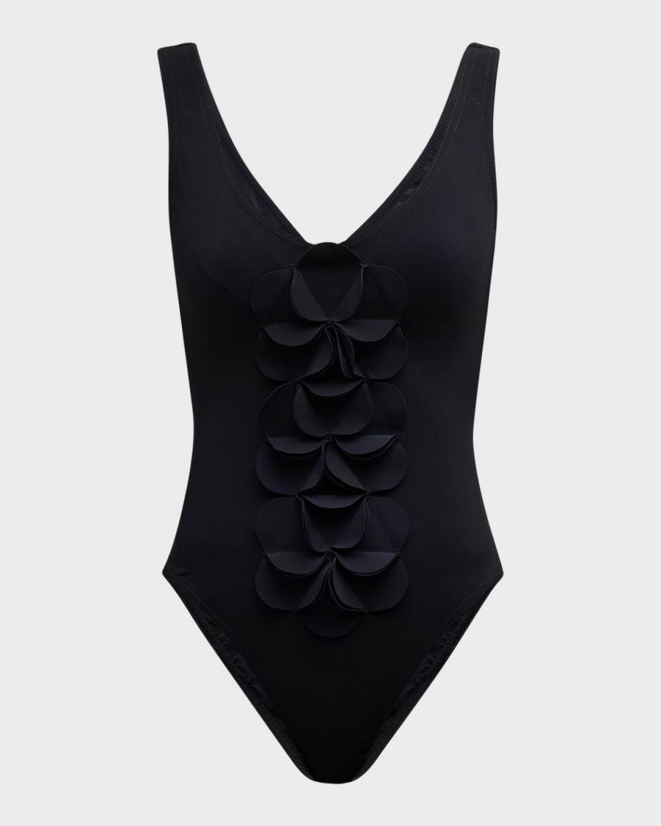 Tess V-Neck Silent Underwire One-Piece Swimsuit