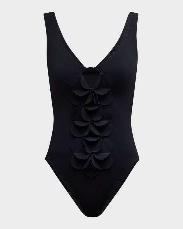 Tess V-Neck Silent Underwire One-Piece Swimsuit