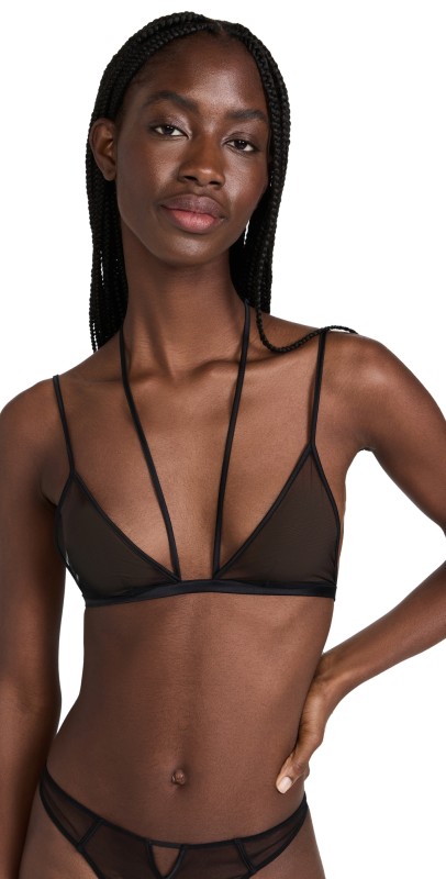 Kiki De Montparnasse Minimaliste Soft Bra Black