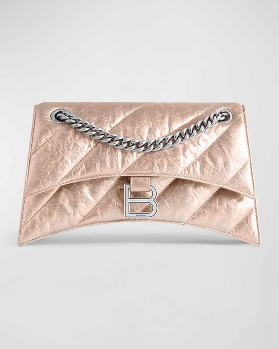 Crush Small Metallic Chain Shoulder Bag