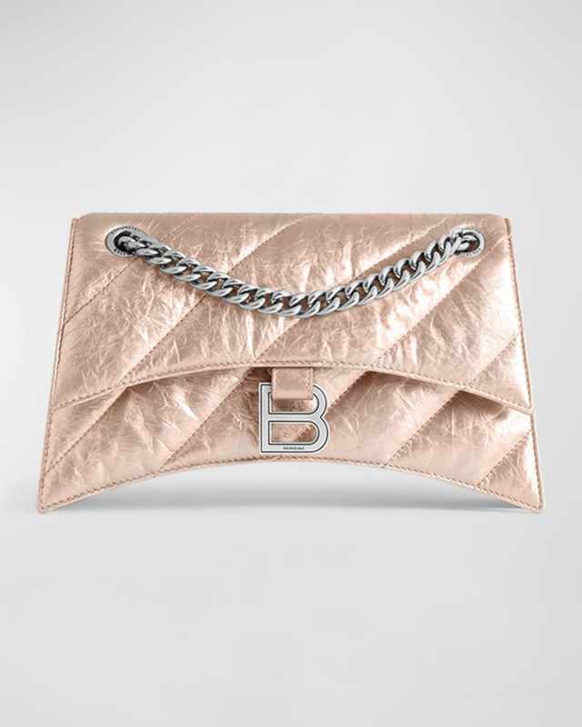 Crush Small Metallic Chain Shoulder Bag