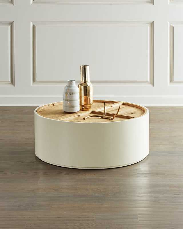 Cassie Drum Style Coffee Table