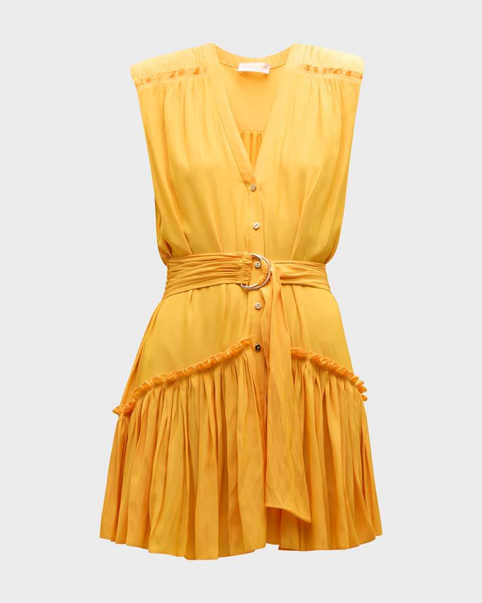 Miley Sleeveless Button-Front Mini Dress